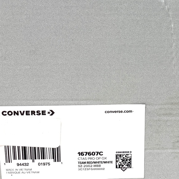 Converse Shoes Men’s Ctas Pro OP Low Top Team Red Size Sneakers Canvas 167607C - Picture 8 of 9